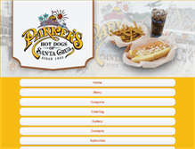 Tablet Screenshot of parkershotdogs.com